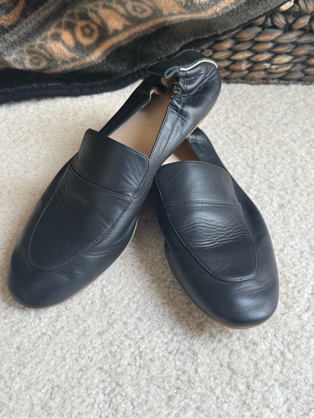 Everlane The Day Loafer Black Leather- Size 8
